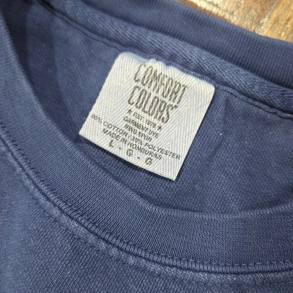 Comfort Colors Blue Support Farmers Crewneck Sweater - Picture 3 of 6